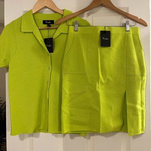 Hanifa Robyn Shirt & Skirt Set